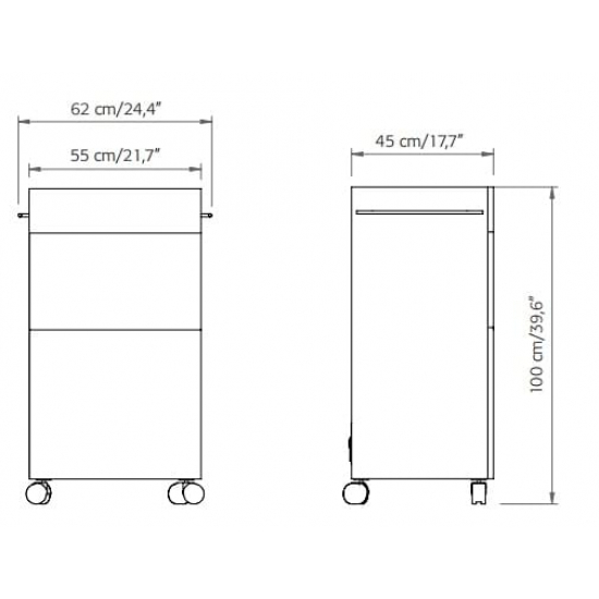 Тележка педикюрная "T-Store"