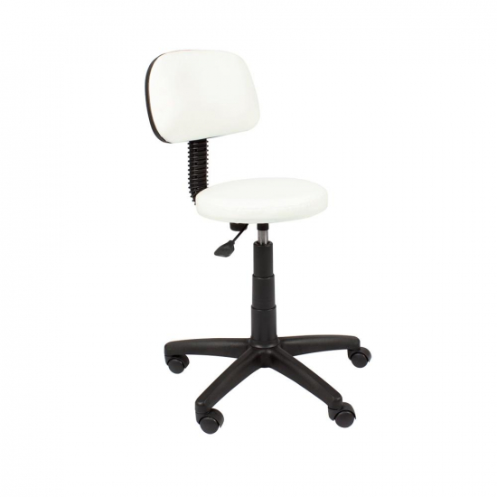 Стул мастера педикюра "Астек" низкий со спинкой